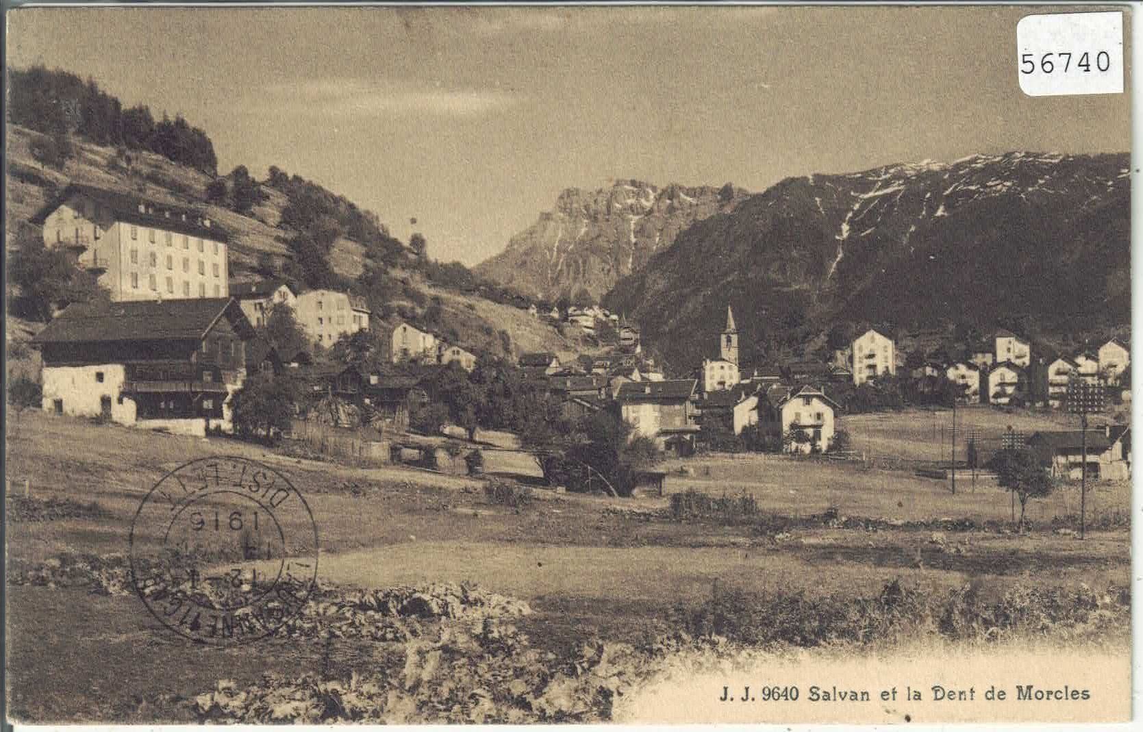 Cartes postales: Salvan et la Dent de Morcles – D'occasion à Ettingen par Kartenplanet