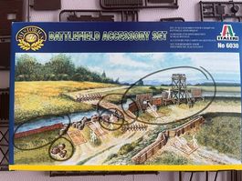 2x Italeri Schlachtfeld Zubehör gemäss Bilder 1:72
