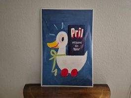Emailschild Pril Ente Spülmittel Logo Emaille Schild Reklame
