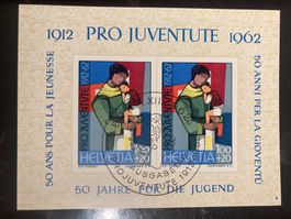 Schweiz 1962 Block Pro Juventute Jubiläum 50 J Mutter m Kind