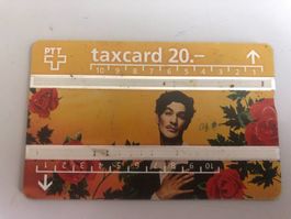 Fr. 20.- Taxcard Telefonkarte  PTT    noch ohne Chip