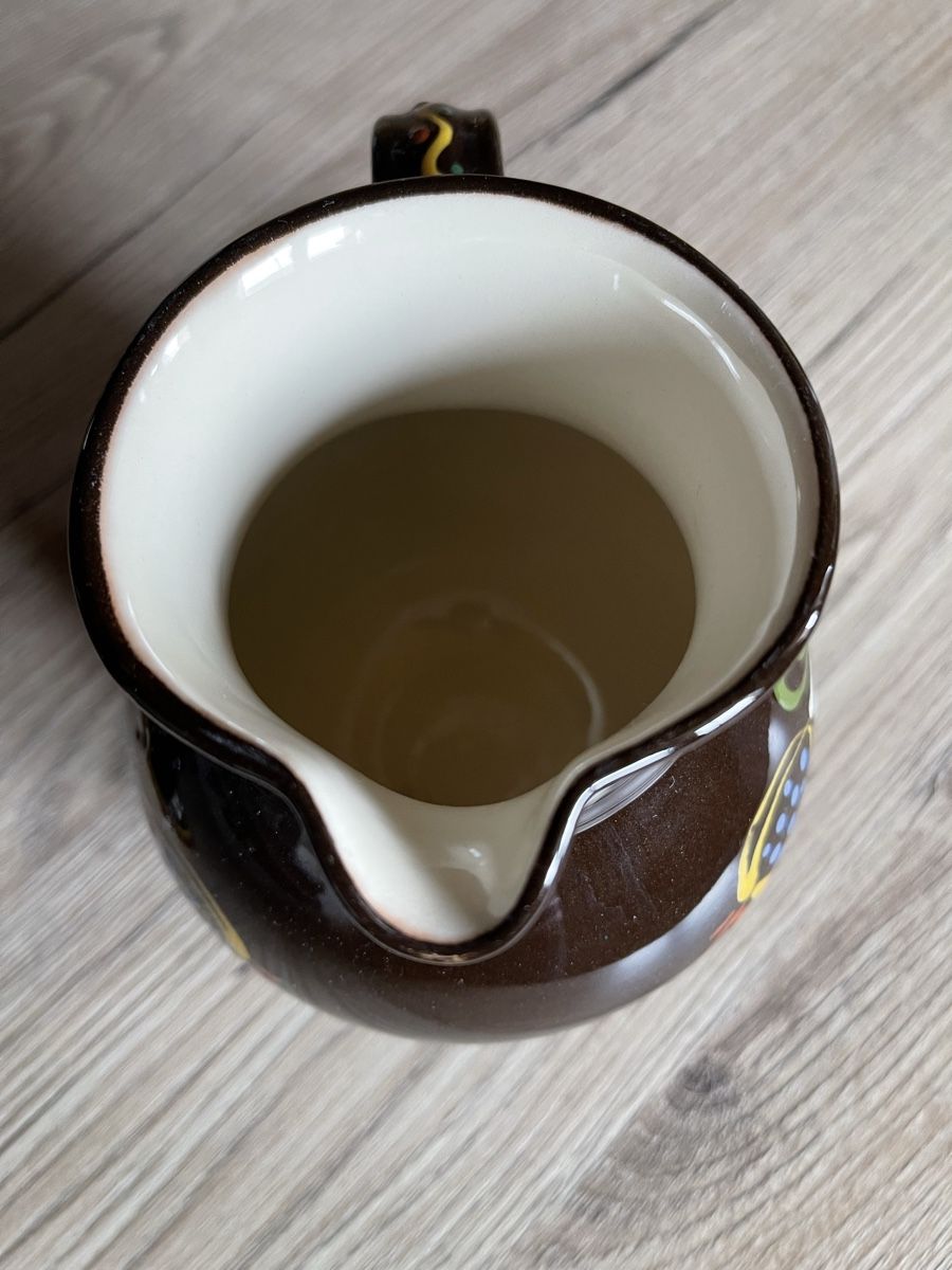 Teiere: Getöpfertes Krüglein mit Blumenmotiv – Usato da Fahrni b. Thun venduto da ams_56jv 3