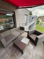 Gartenlounge 5-teilig Rattan-Optik inkl. Kissen