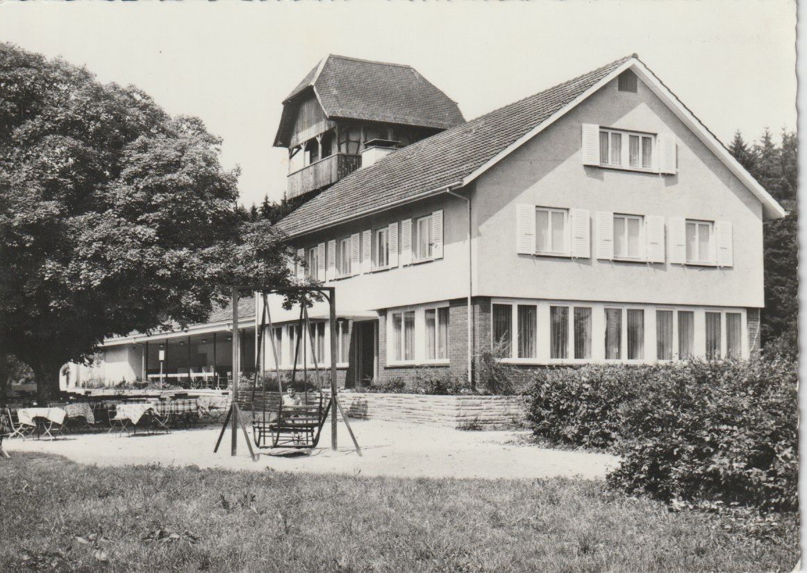 Cartoline postali: AB 224 Baden, Waldgasthaus Baldegg, 1930/40 – Usato da Freienbach venduto da Bhaltis