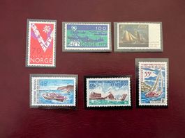 Norwegen, Irland  Ter. Francais Lot Schiffe 1970 ** (4230)