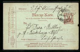 Hannover, 1895, Private Stadtpost Mercur