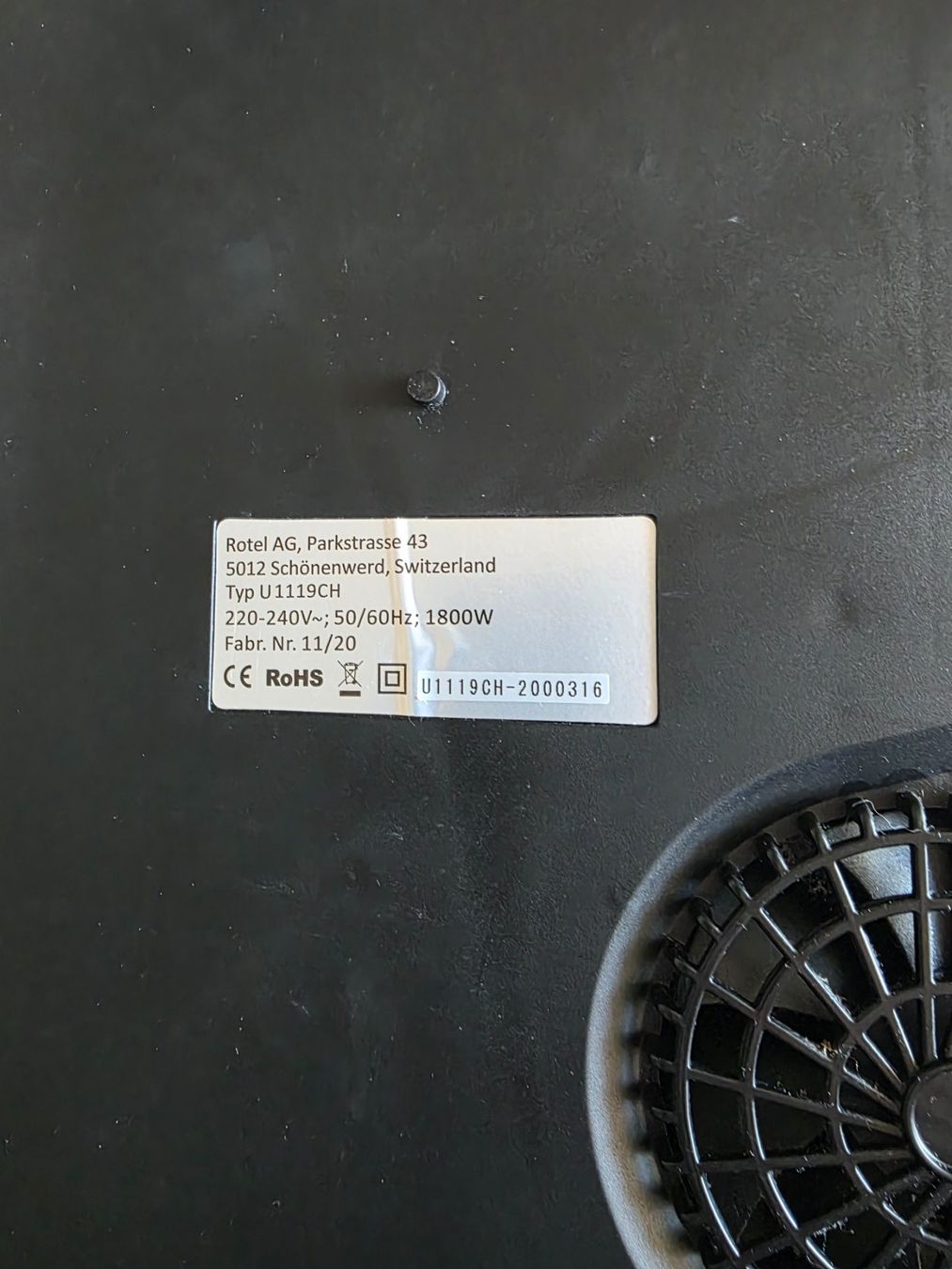 Herde: Induktionskochfeld Marke Rotel max. 1800 Watt – Gebraucht aus Gretzenbach von Stern9 2