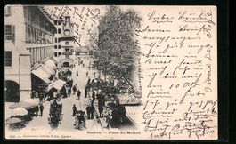 AK Genéve, Place du Molard, 1900