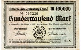 Thüringen Altenburg 500000 Mark Lit.A 08.1923 VZ-VZ+