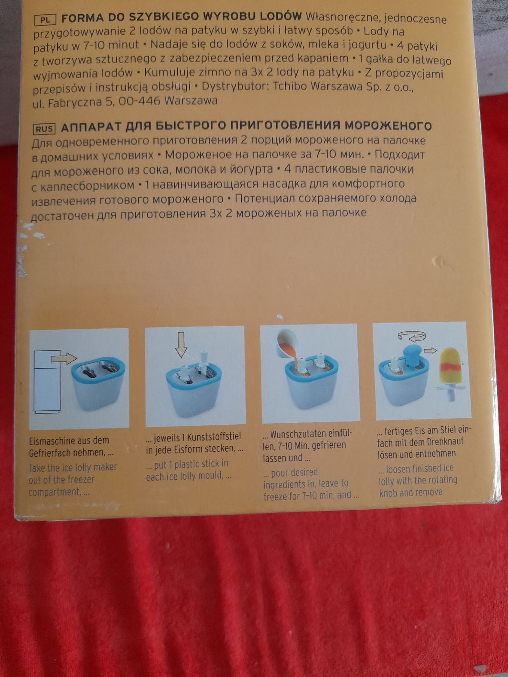 Tchibo Elettrodomestici da cucina: Tchibo Blitz-Eisbereiter Instant Ice Lolly Maker neu – Nuovo e nell'imballaggio originale da Winterthur venduto da Ufff512 5