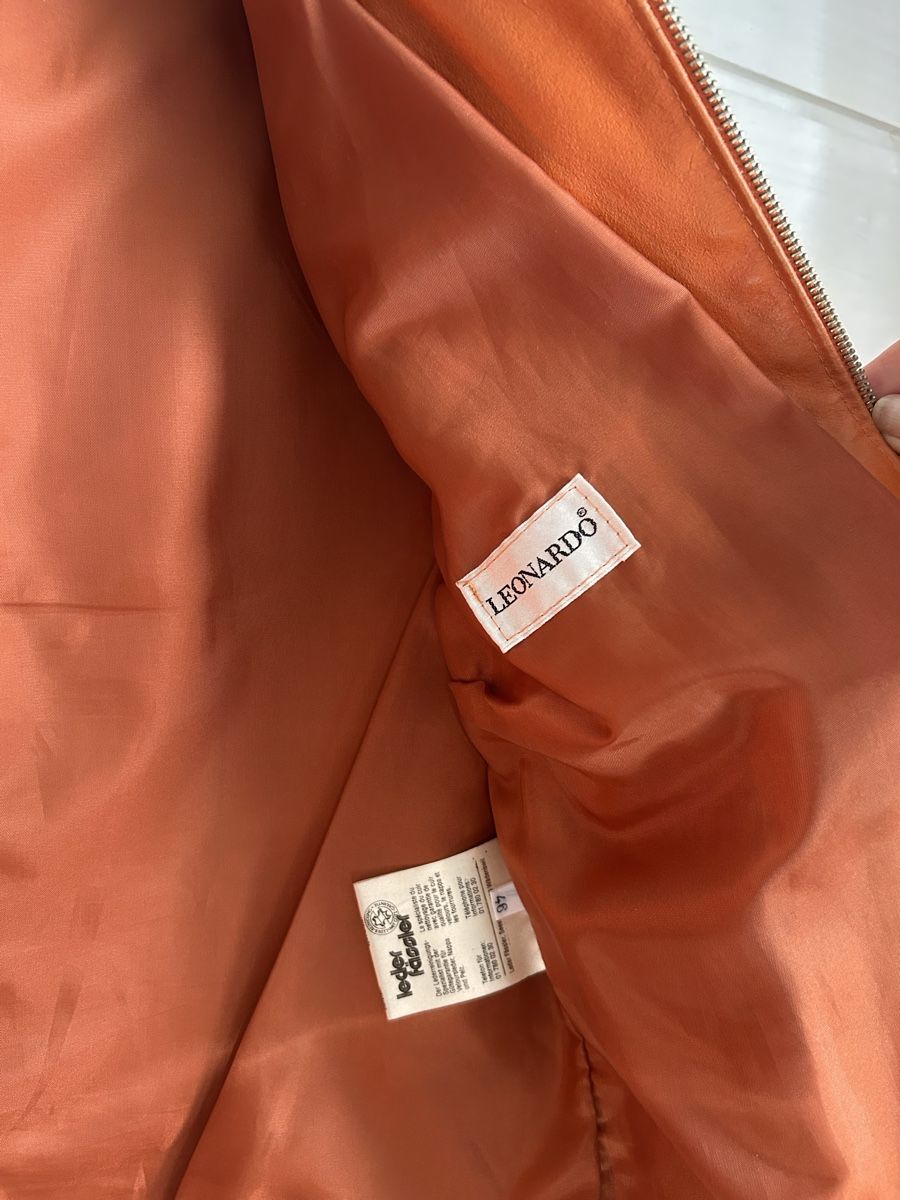 Giacche: Damenlederjacke orange von Leonardo  – Usato da Winkel venduto da bvi_npv6 3