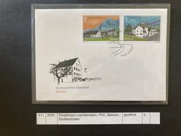 Fürstentum Liechtenstein, FDC, Balzers, Dorfansichten