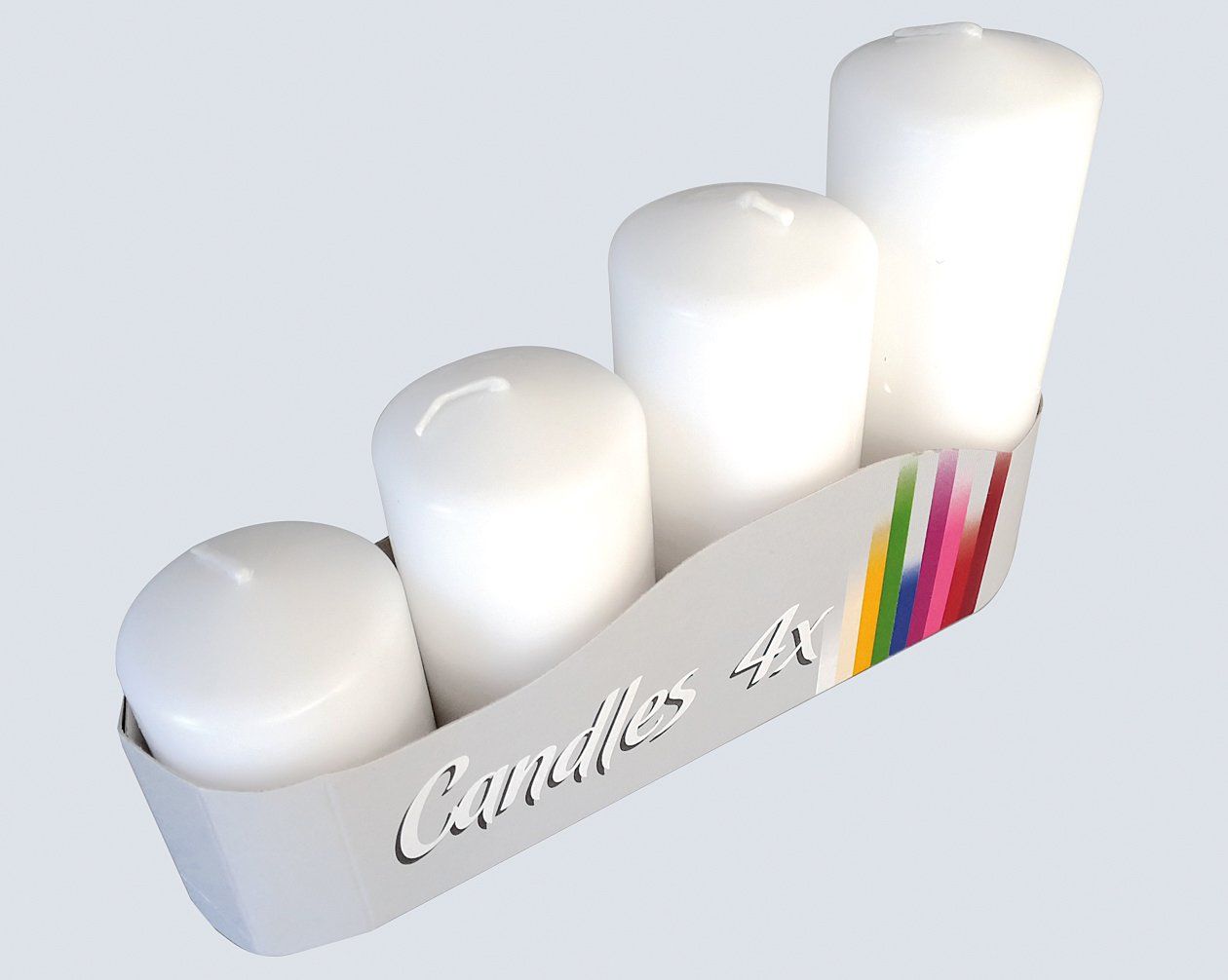 Kerzen: 4 Stk. Adventskranzkerzen weiss – Neu (gemäss Beschreibung) aus Oensingen von Liquidations-Shop
