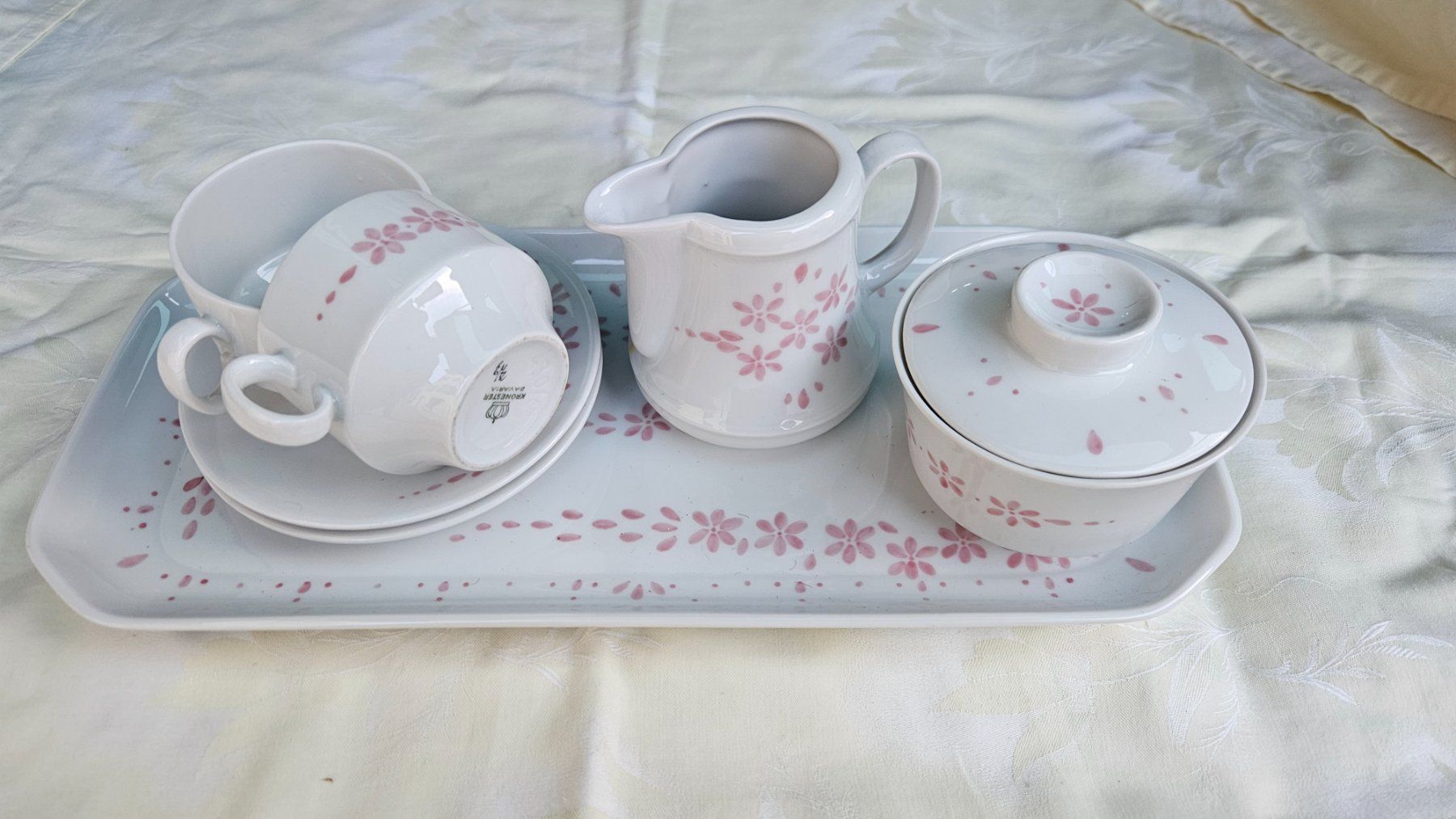Set di piatti: Set di porcellana per il caffè Kronester Bavaria – Usato da Melano venduto da H-Sara 1