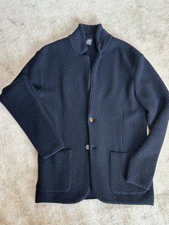 Strickjacke von Eleventy, dunkelblau, Gr. L/52