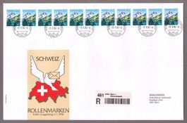 1993/96_837_ROLLENMARKEN BERGSEE_11er-Streifen_3.1.96 FDC !!