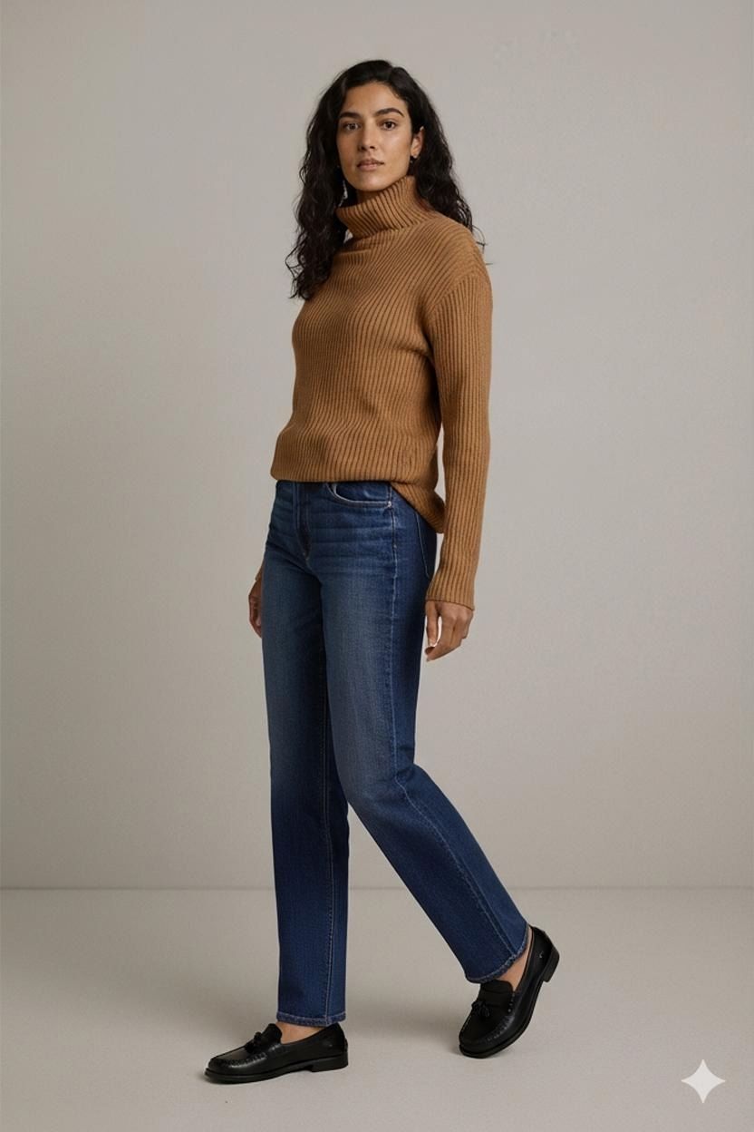 Ralph Lauren Lotti di vestiti: Ralph Lauren RRL Kamelfarbener gerippter Rollkragenpullover – Usato da Zug venduto da vinokilo