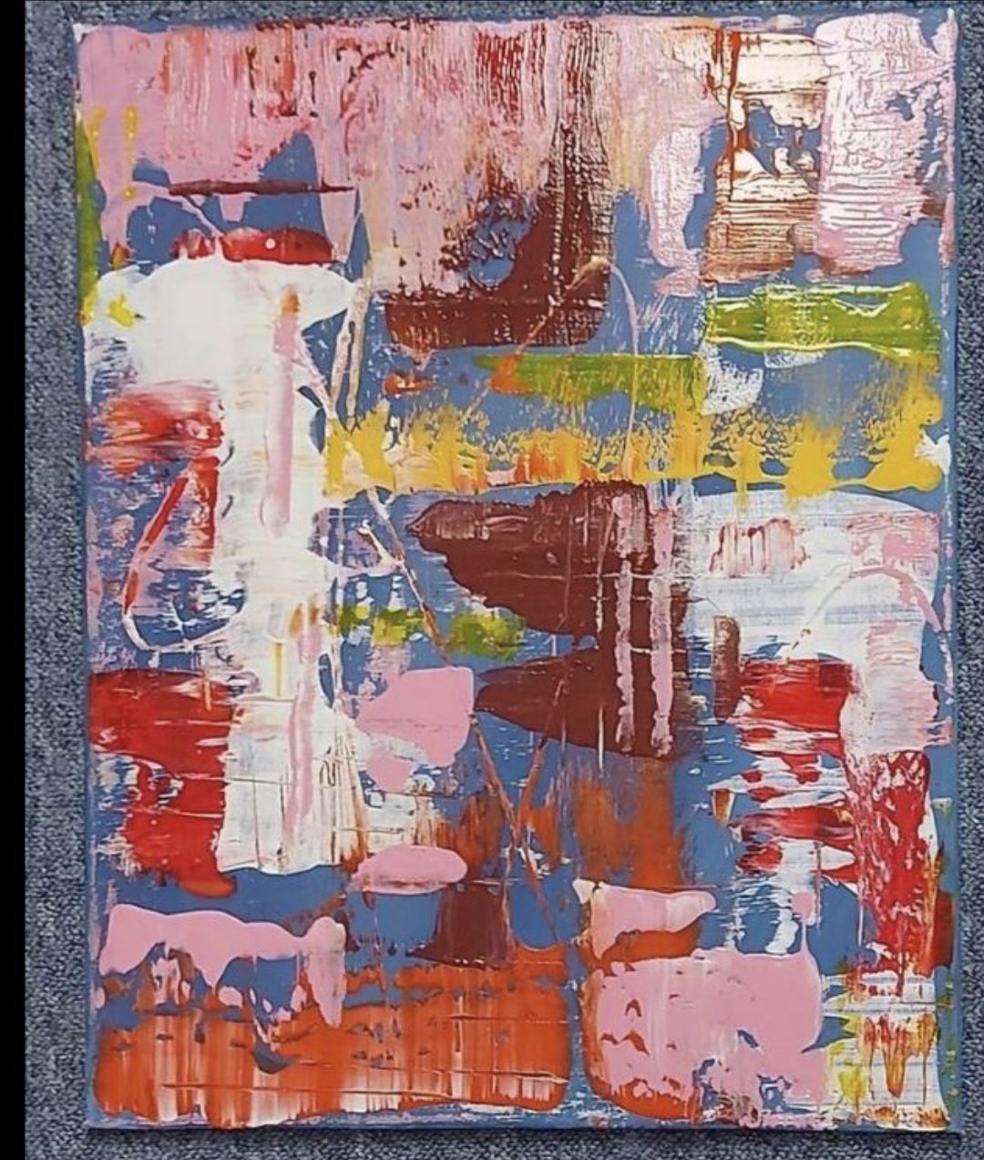 Dipinti: Gemälde Abstrakt Bunt handmade 40×50 – Nuovo (secondo la descrizione) da Riehen venduto da Steinbock1970 1
