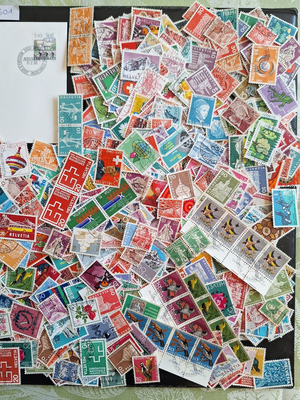 Tutti i francobolli: CH- ca. 1000 und 4 Briefe dazu (S01) – Usato da Genolier venduto da Antoine30 2