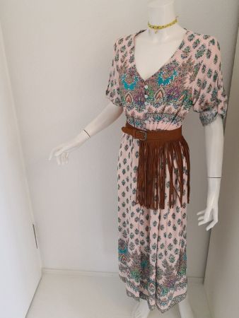 🤩BOHO-CHIC MAXI-KLEID ROSA & MUSTER NEU & D&G P.