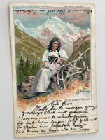Alte Postkarte Berner Oberländer-Tracht 1906