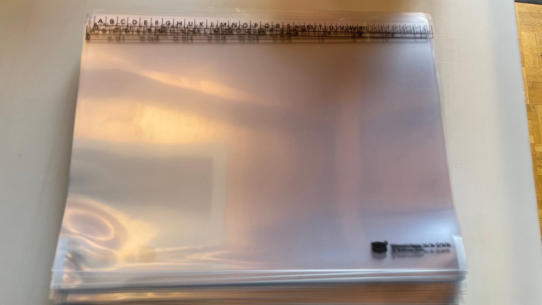 Valigie & Borse: Blättersichtmappe Sichtmappe Schlauchmappe A4 transparent – Nuovo e nell'imballaggio originale da Glattfelden venduto da cybermaxx