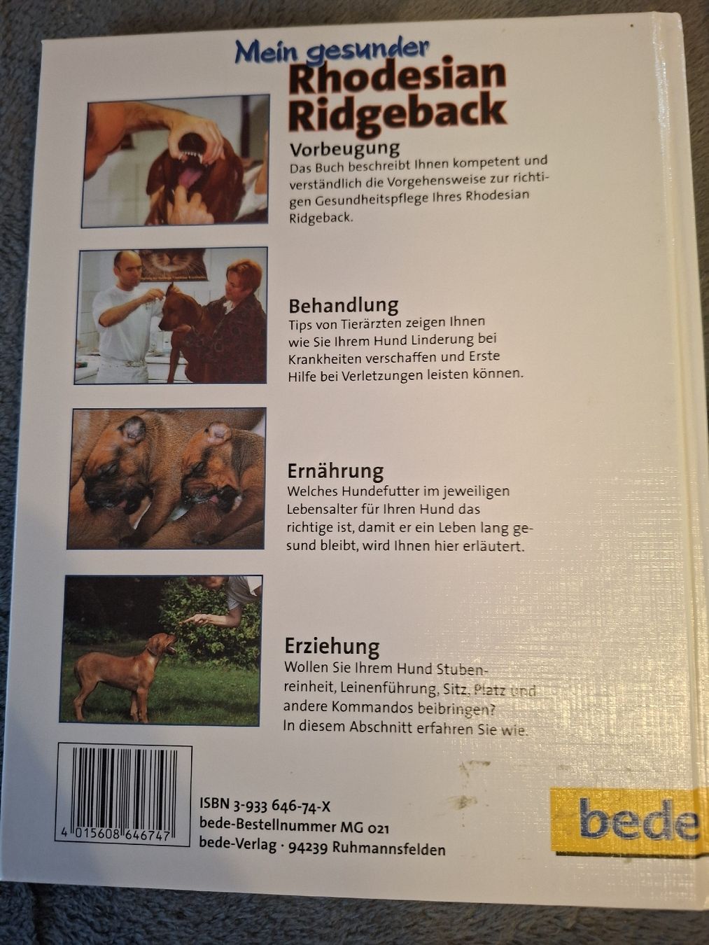 Libri: 2 Rhodesian Ridgeback Hunde Bücher – Usato da Teufen AR venduto da nad_55nm 1