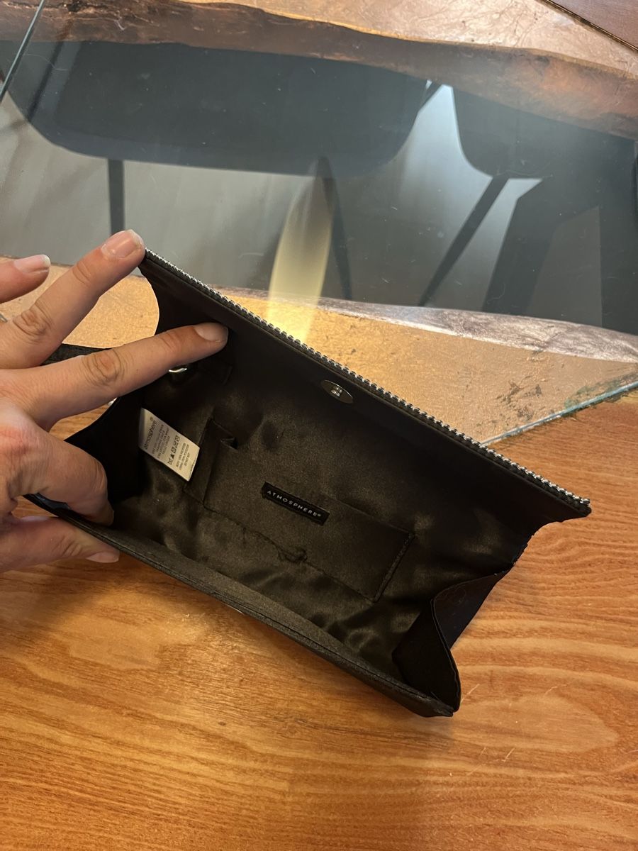 Borse da donna: Clutch Handtasche Schwarz Glitzer  – Usato da Gelterkinden venduto da DominikWeissDesign 2