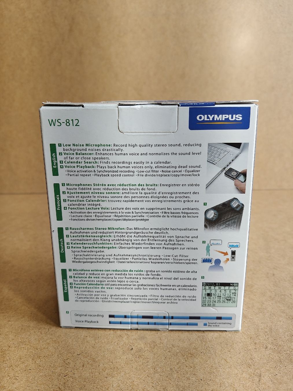 Olympus Registratori: Olympus WS-812 Digital Voice Recorder, 4GB, Micro SD, MP3 – Usato da Luzern venduto da MWi_9xw5 2
