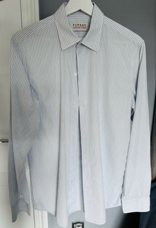 Fursac - Striped Cotton Shirt - M
