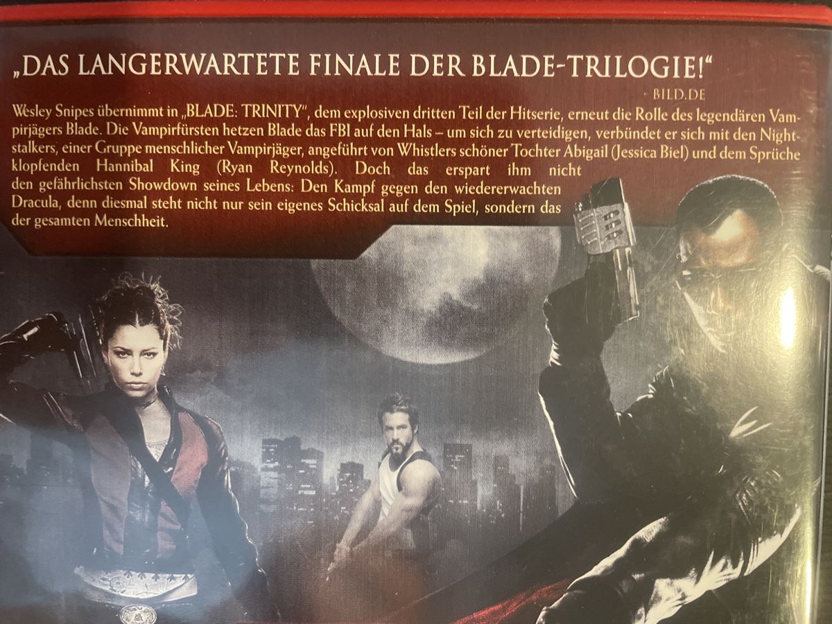Tutti i DVDs: Blade, mit Wesley Snipes und Jessica Biel – Usato da Winterthur venduto da machmaschine 2