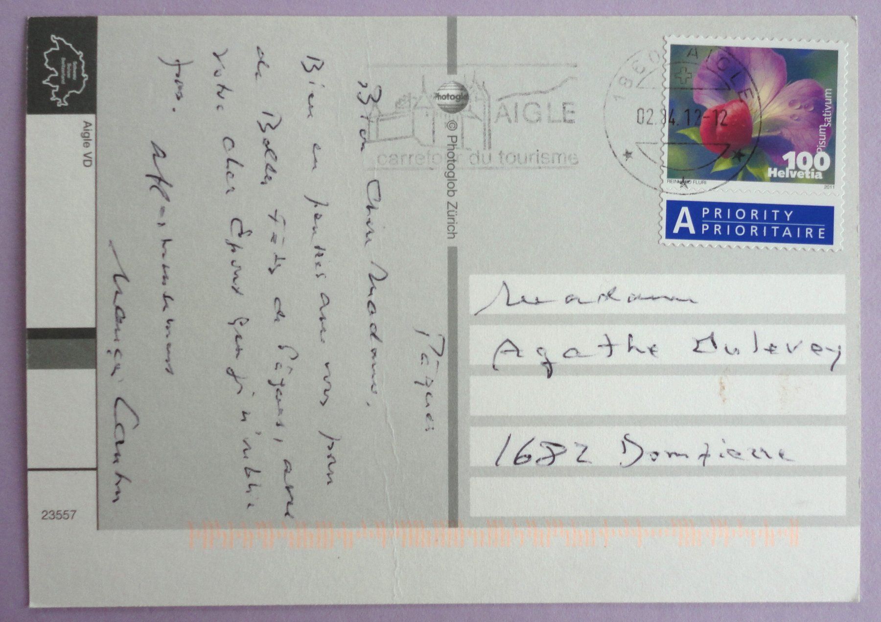 Cartoline postali: Aigle VD – Usato da Fétigny venduto da Billy2miny 1
