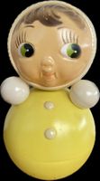 60er / 70er Nevalyashka Stehauf Roly Poly Ding Puppe 41 cm