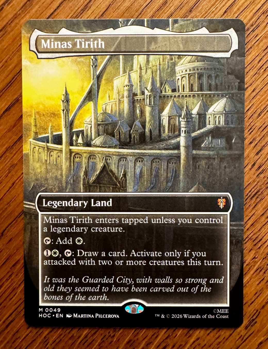 Magic The Gathering Carte collezionabili: Borderless Minas Tirith The Hobbit NM – Nuovo (secondo la descrizione) da Rechthalten venduto da hosme_be