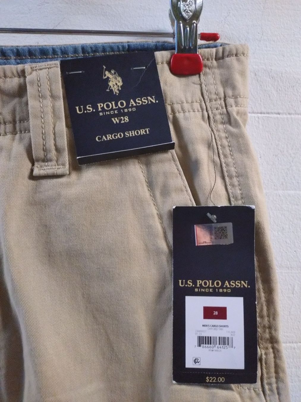 US Polo Pantaloni: Short cargo U.S. Polo ASSN, W28 NEW – Nuovo (secondo la descrizione) da Farvagny-le-Grand venduto da LaCaverne 4