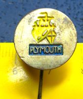 PLYMOUTH US-CAE AUTO LOGO UR-ALT ANSTECKNADEL GEPRÄGT VINTAG