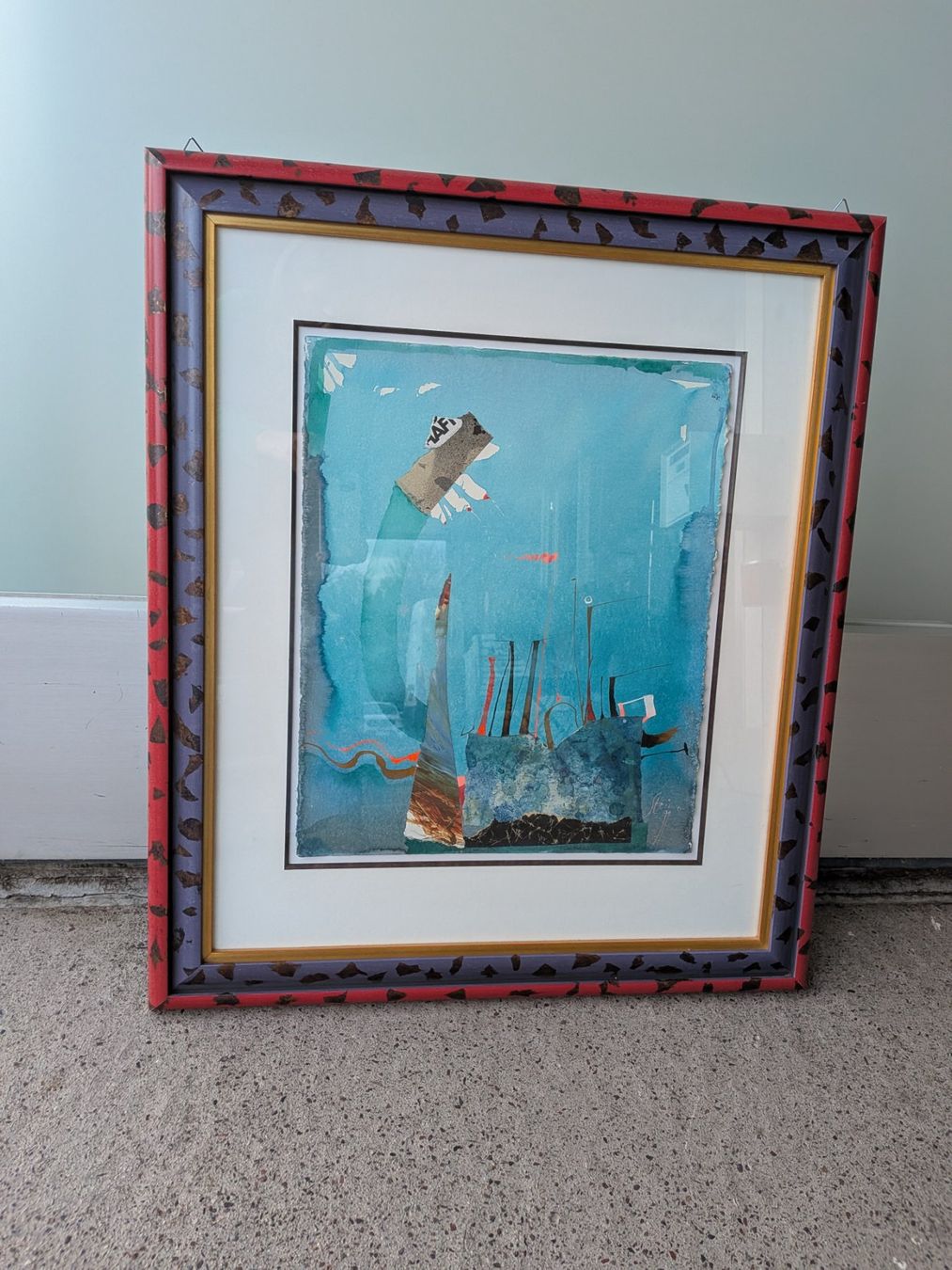 Dipinti: Aquarell Collage Wolfgang Steiner – Usato da Emmen venduto da magelan 4