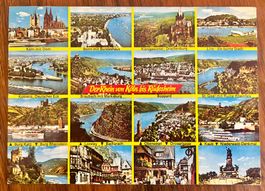 Ansichtskarte Multiview Der Rhein von Köln bis Rüdesheim ung