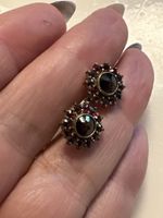 GRANATES boucles d'oreilles vintage