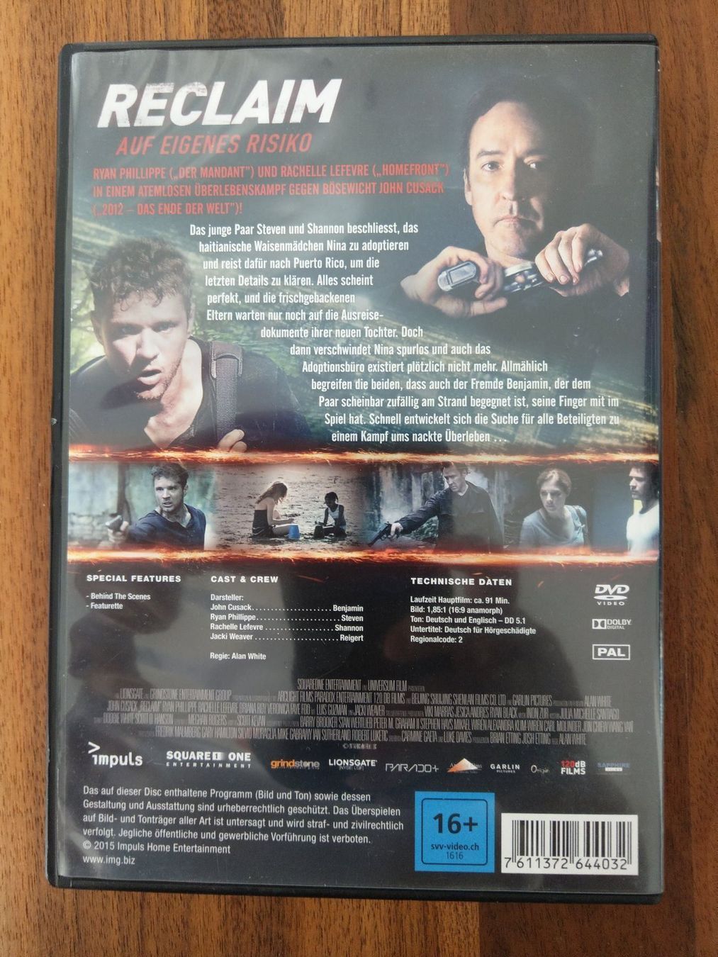 Alle DVDs: DVD - Reclaim Auf eigenes Risiko – Gebraucht aus Rheinfelden von Onyx74 1