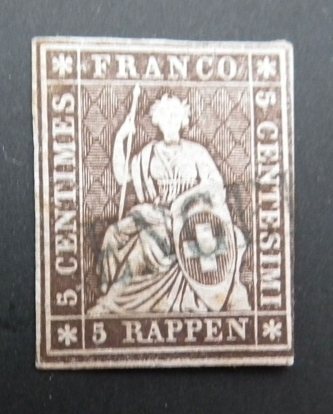 Tutti i francobolli: Strubel 5 Rp,  mit Stabstempel "Engelberg" – Usato da Kriens venduto da WULLU99