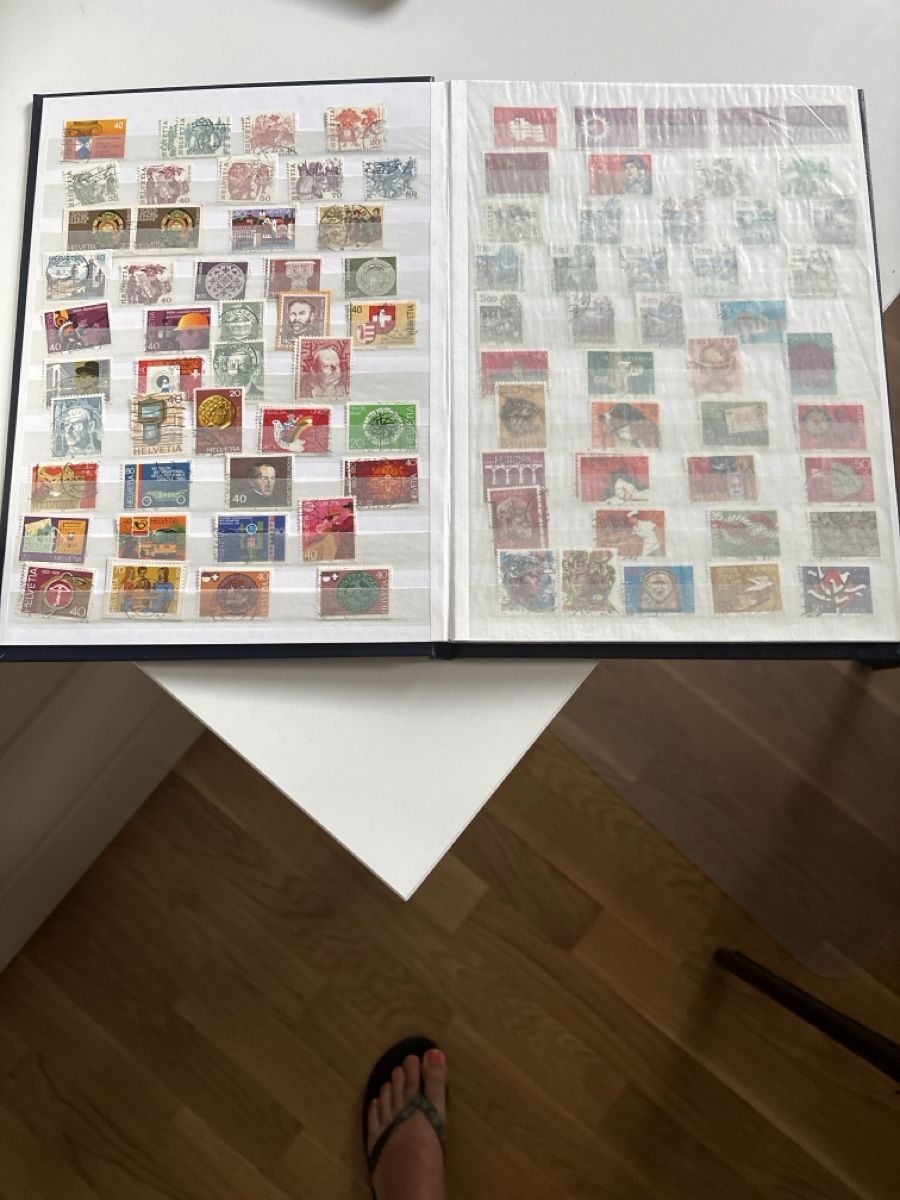 Tutti i francobolli: Philatelie Album Die Post La Poste La Posta blau – Usato da Sissach venduto da Loredana89 3