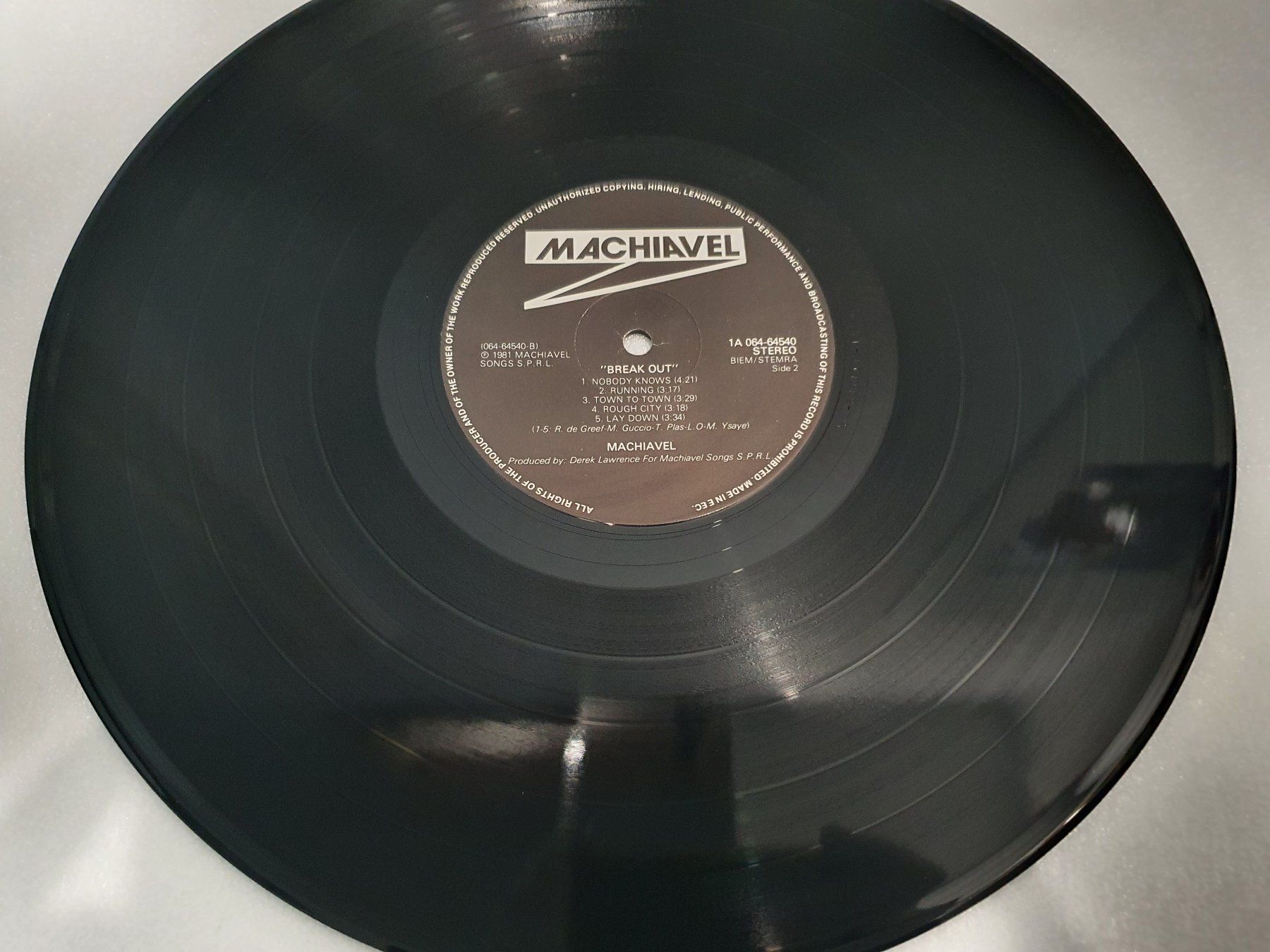 Dischi in vinile: Machiavel – Break Out – Usato da Uster venduto da Vinyl-Leidenschaft 5