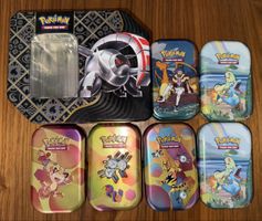 Pokemon Sammelkarten Dosen 7er Set gebraucht leer