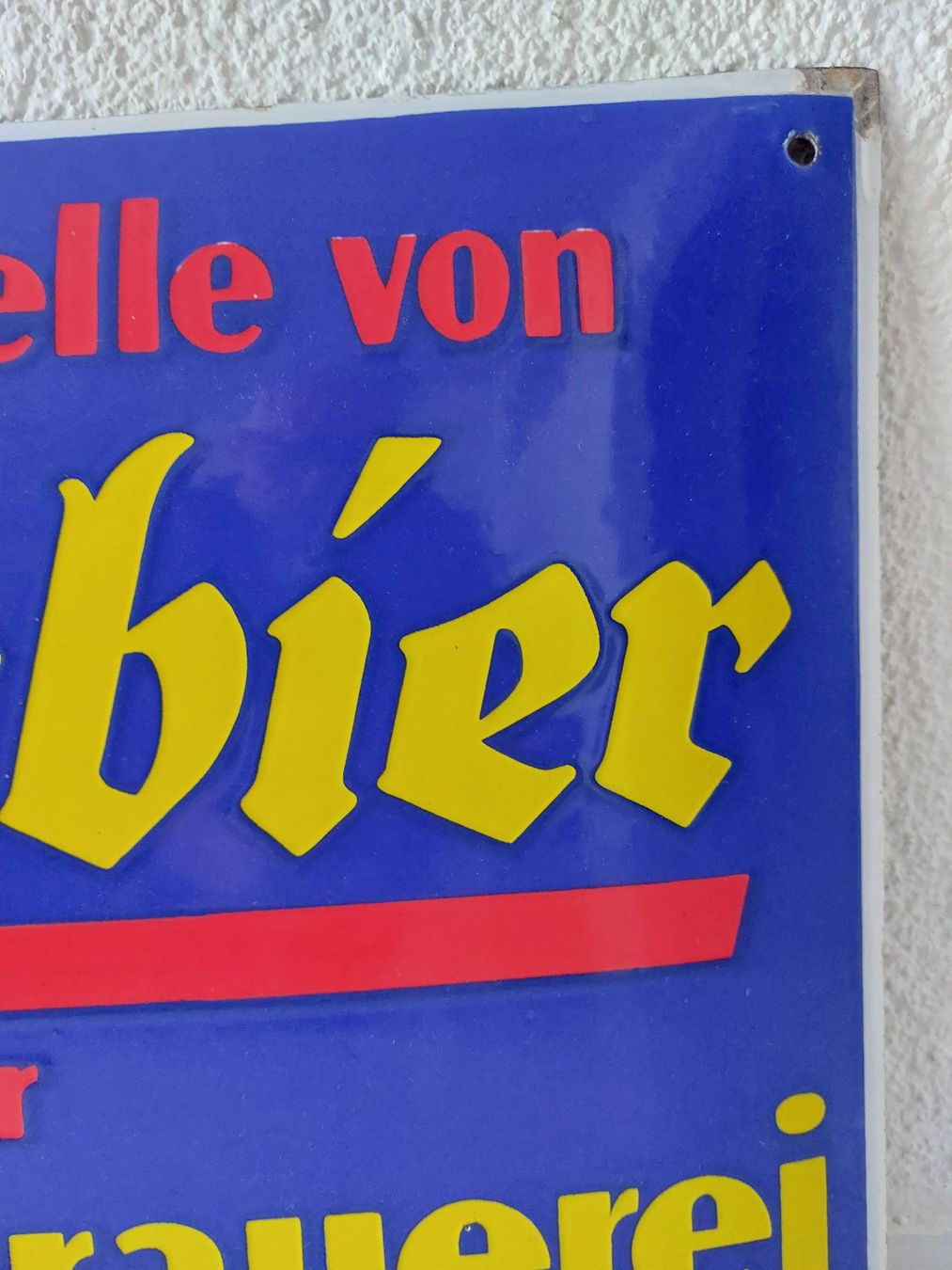 Feldschlösschen Insegne: Emailschild Flaschenbier plaque émaillée – Usato da Schenkon venduto da Elbarto007 5