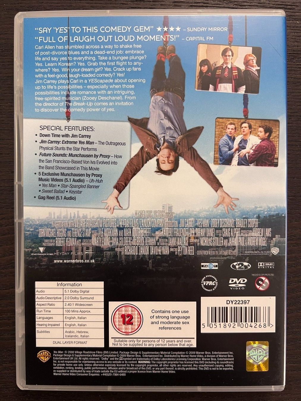 Alle DVDs: Yes Man (Englisch, Italienisch) – Gebraucht aus Zürich von FilmFreunde 1