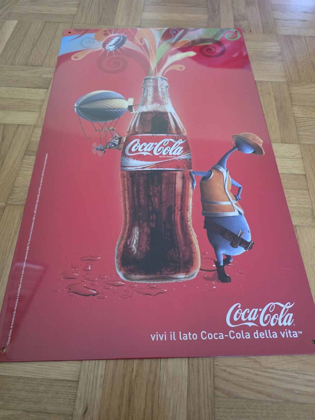 Coca-Cola Schilder: Coca Cola Blechschild Neu – Neu (gemäss Beschreibung) aus Bachenbülach von Dominik-20