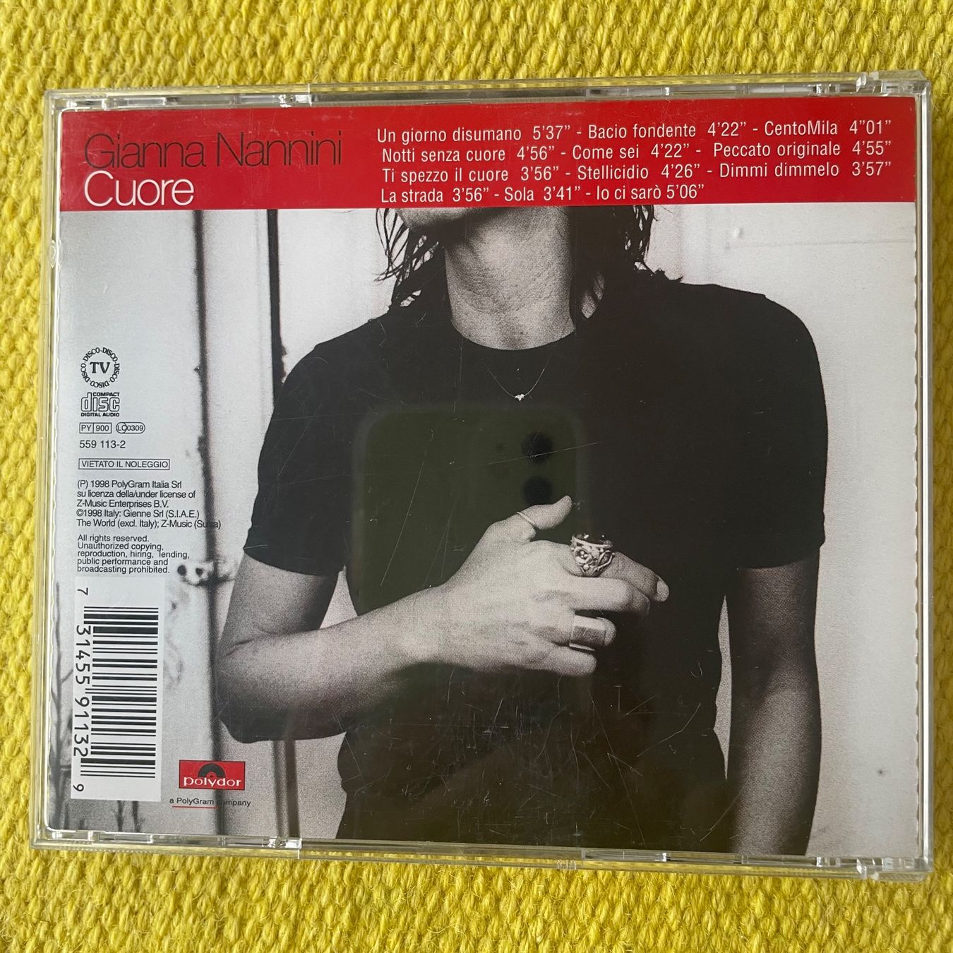 CD: GIANNA NANNINI-CUORE – Usato da Rorschacherberg venduto da CD-Roli 1