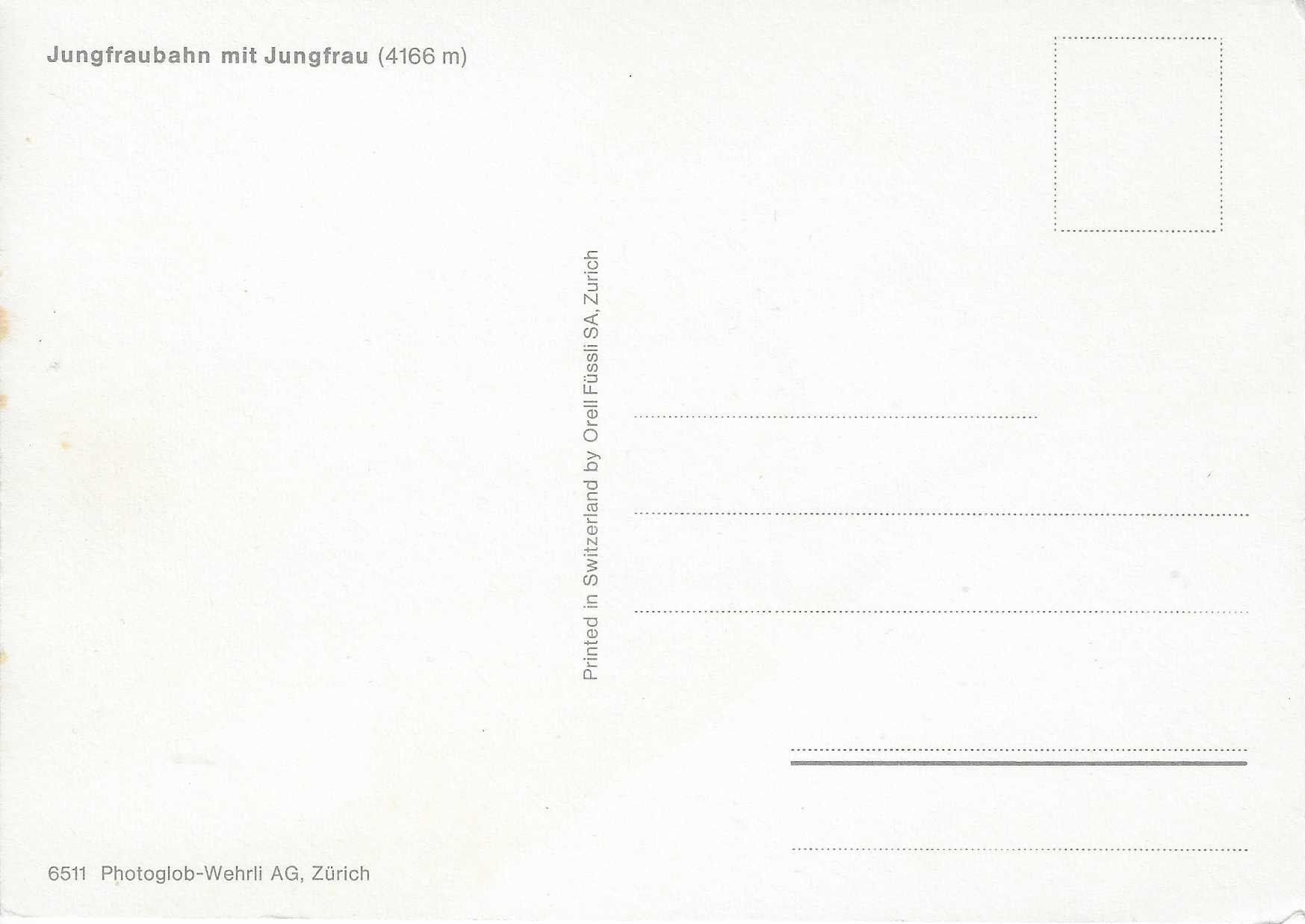 Cartoline postali: Jungfraubahn mit Jungfrau – Nuovo (secondo la descrizione) da Rothrist venduto da Stranglehold 1