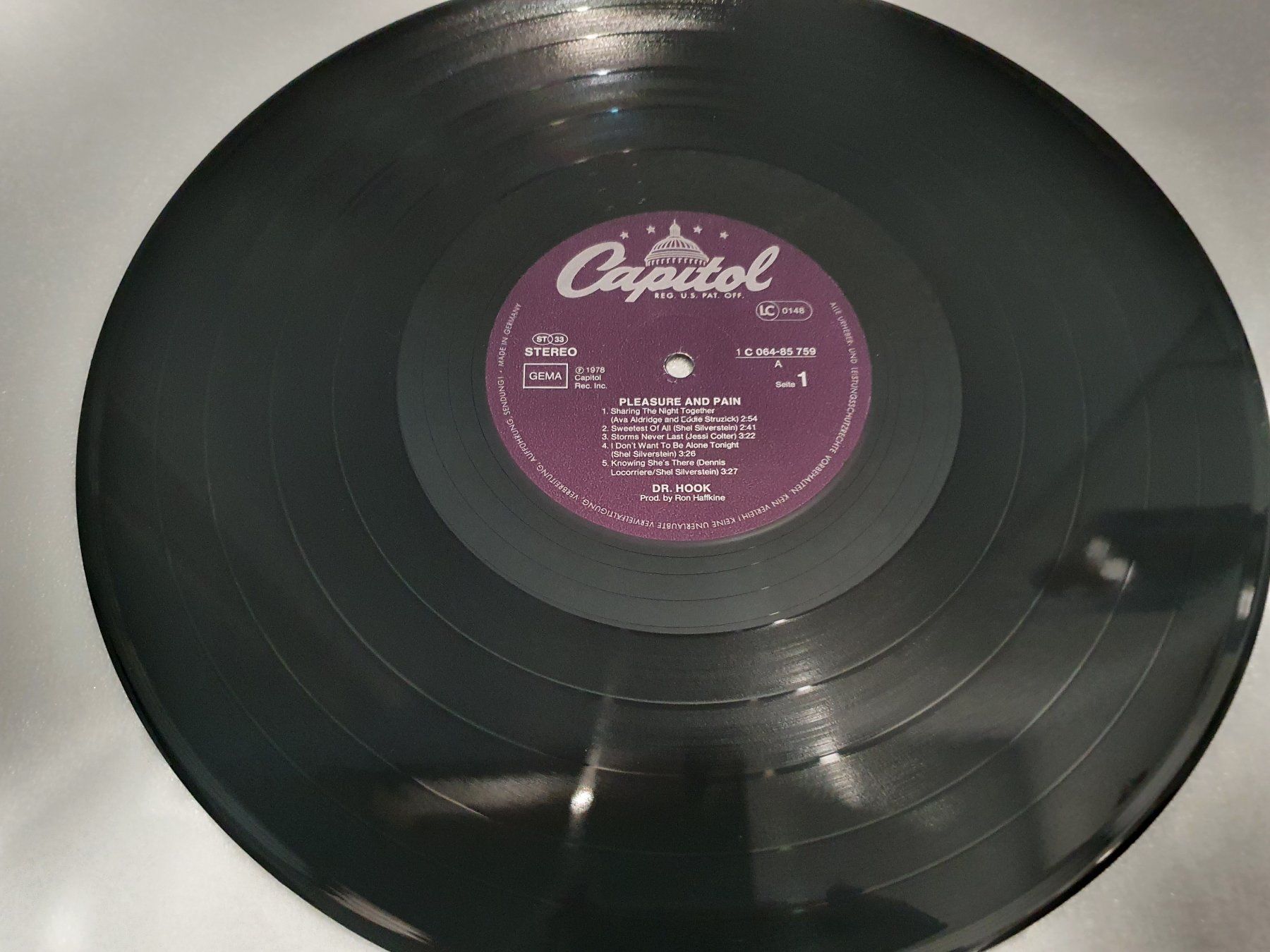 Dischi in vinile: Dr. Hook – Pleasure & Pain – Usato da Uster venduto da Vinyl-Leidenschaft 5